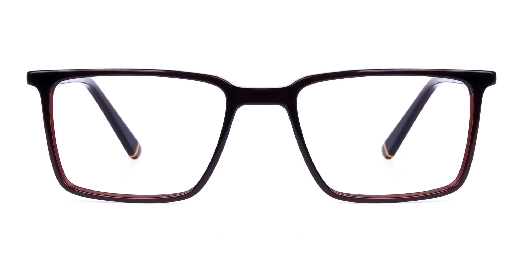 Dark Brown Fully Rimmed Rectangular Glasses-2