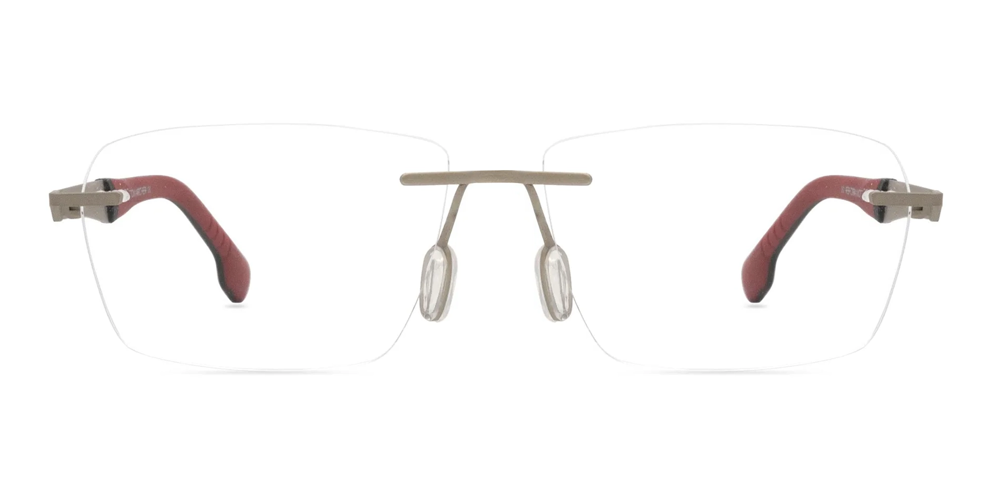 Rectangle Rimless Eyeglasses For Men & Women-2