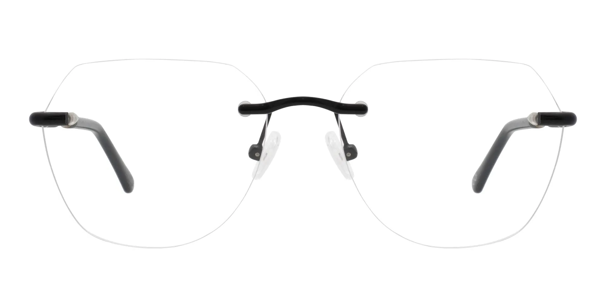 Rimless Hexagon Eyeglasses-2