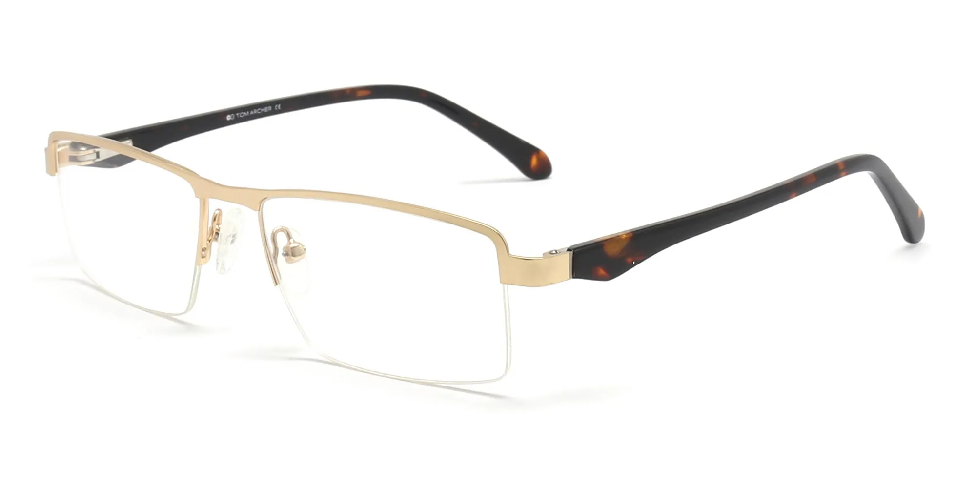 modern reading glasses in gold & tortoiseshell frame-2