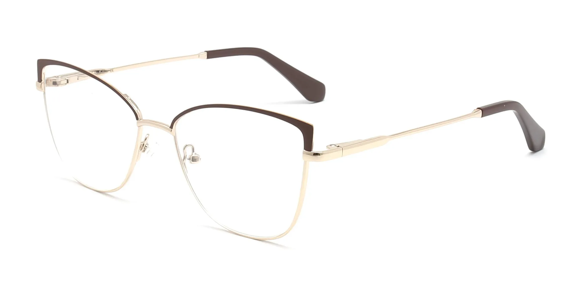 Thin Metal Cat Eye Glasses-2