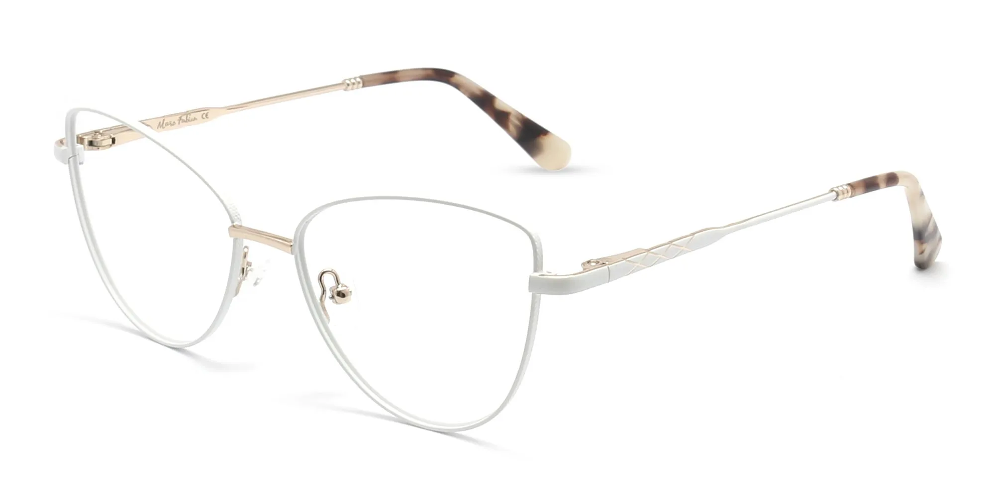 White Cat Eye Glasses-2