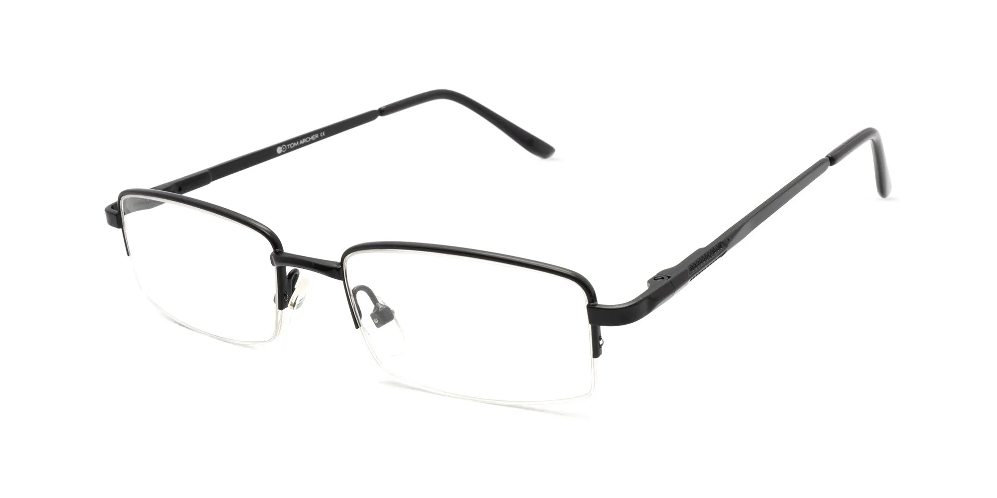 Black Half Rim Glasses-1