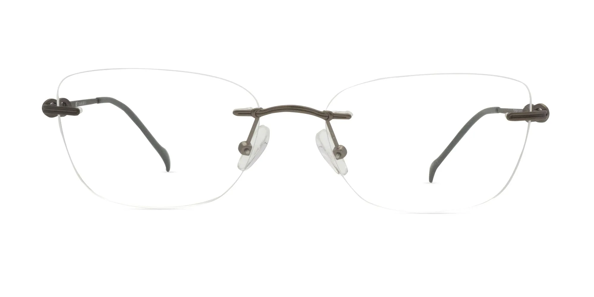 Cat Eye Rimless Glasses-2