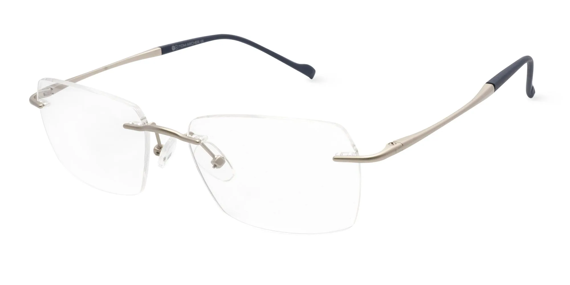 Silver Rimless Glasses Frames -2