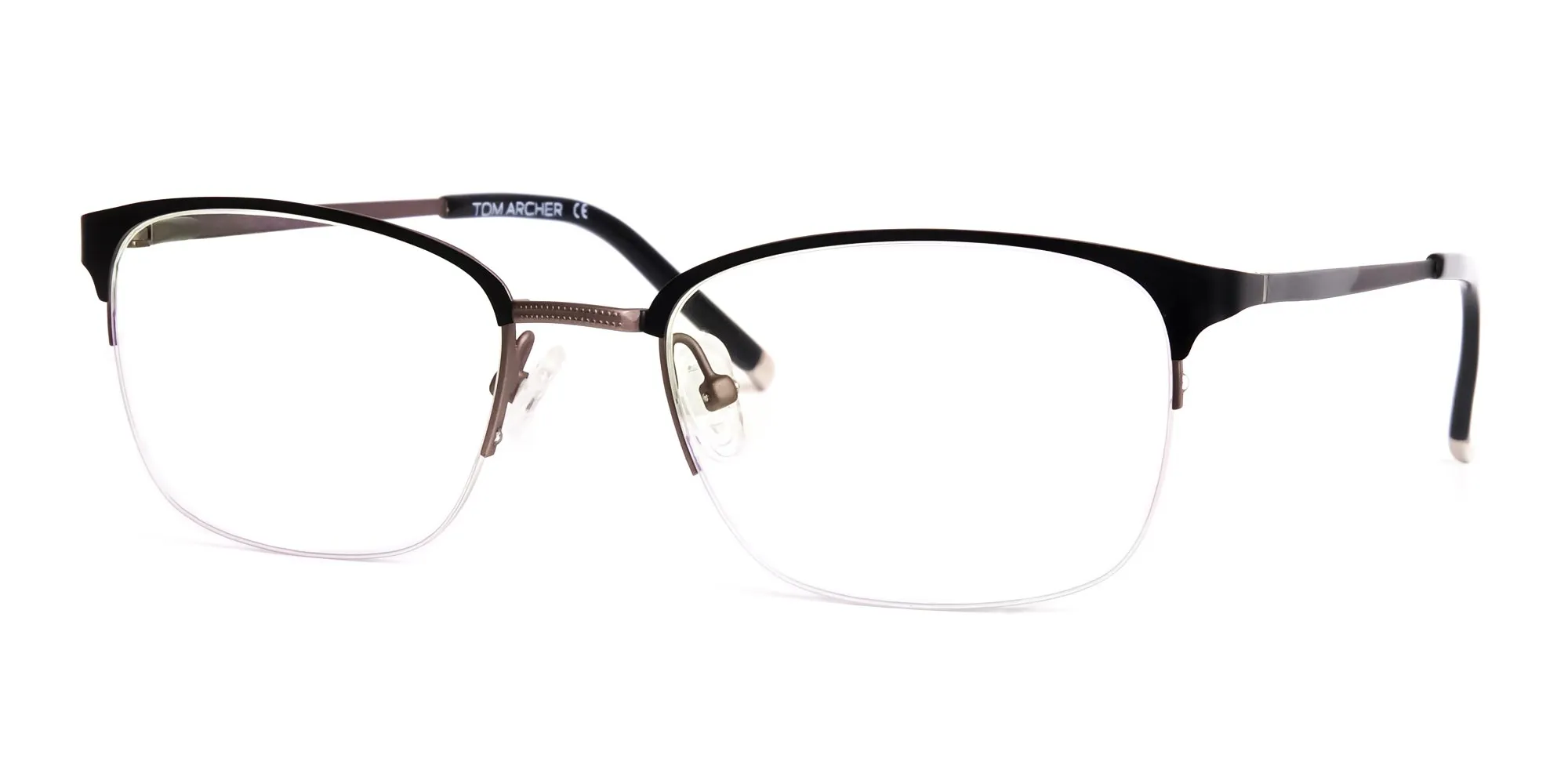 oval and rectangular black full rim glasses frames-2