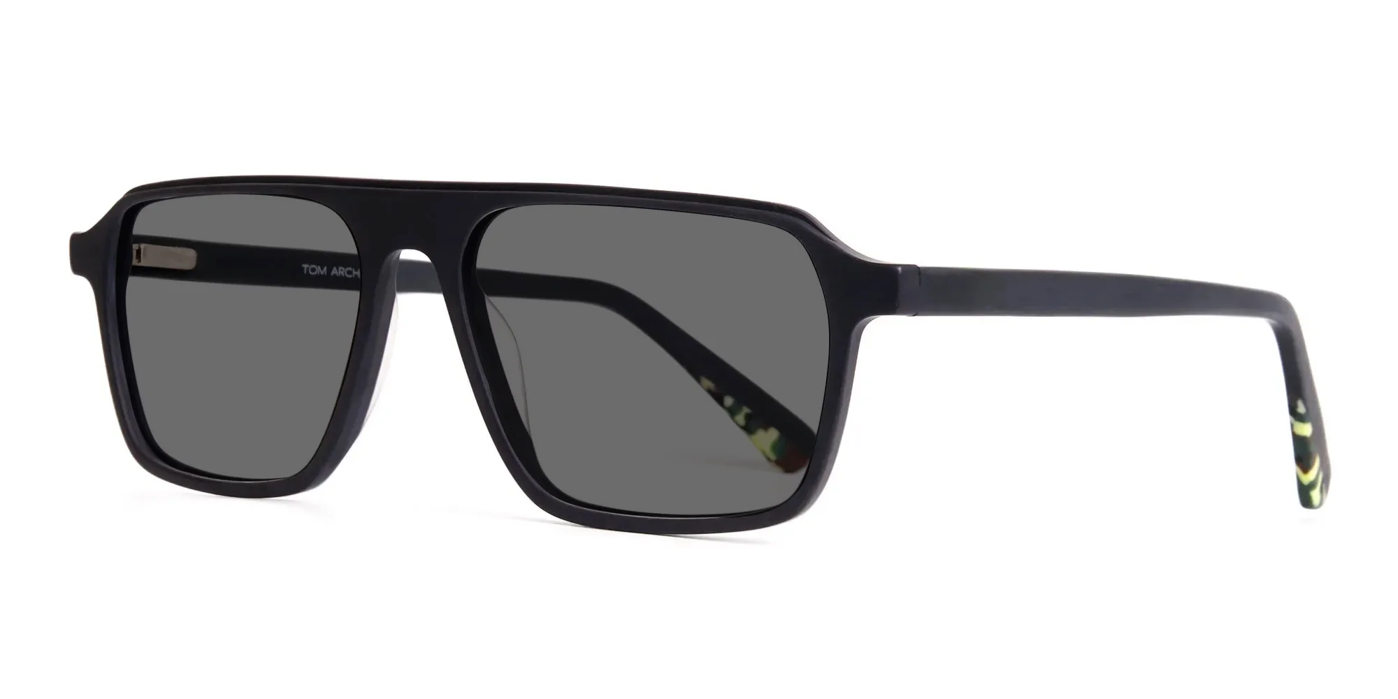 Black Flat Top Sunglasses-1