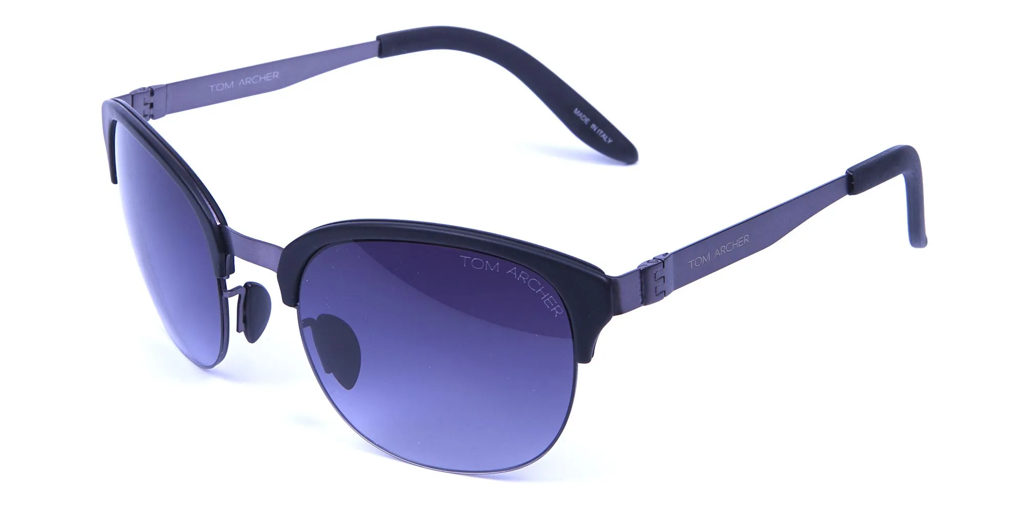 Gunmetal Sunglasses with Cool Tint - 1