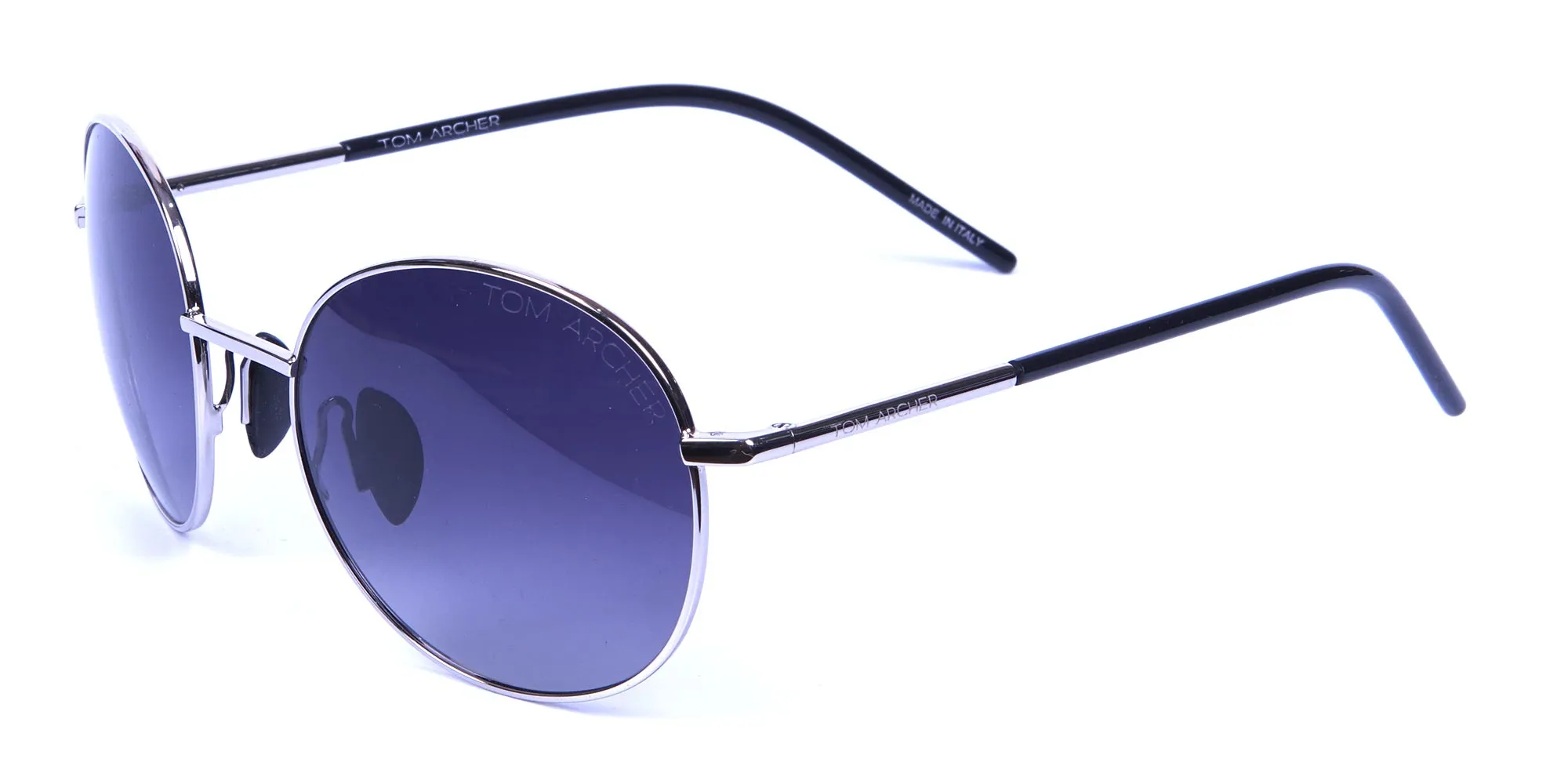 Silver Sunglasses Round Frames -1