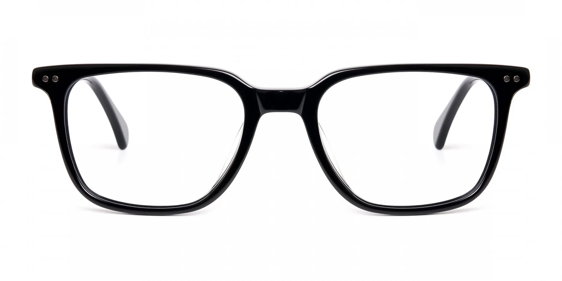 black rectangular full rim glasses frames