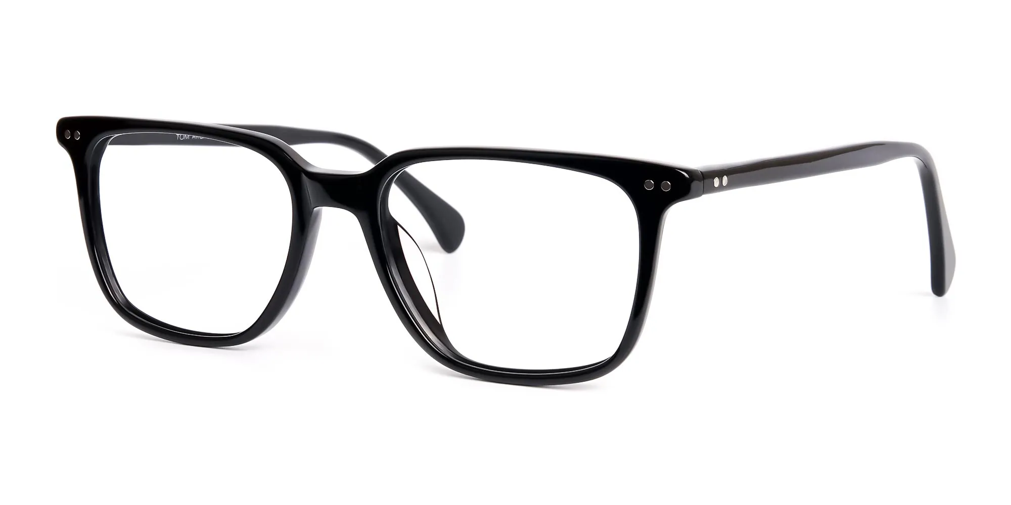 black rectangular full rim glasses frames