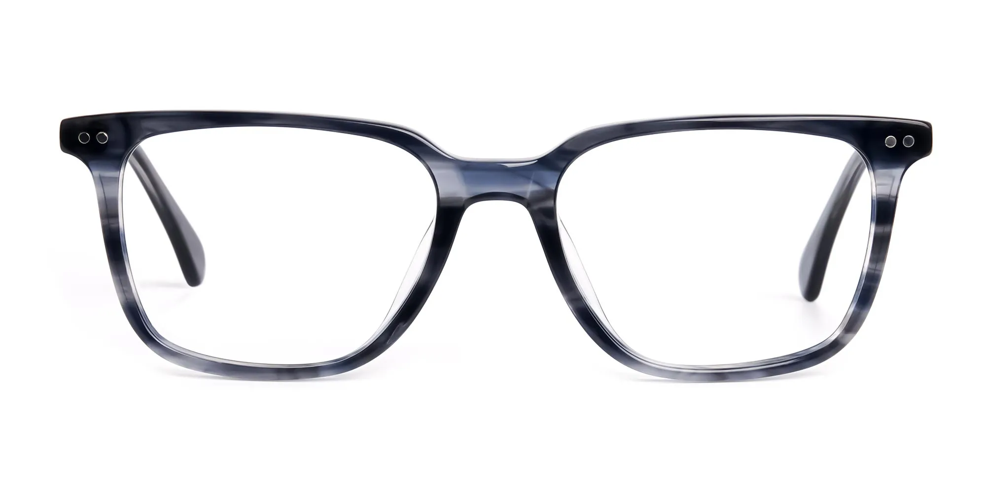 ocean blue rectangular square full rim glasses frames-2