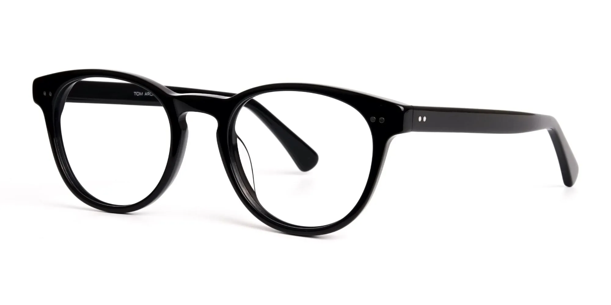 designer trendy black full rim round glasses frames