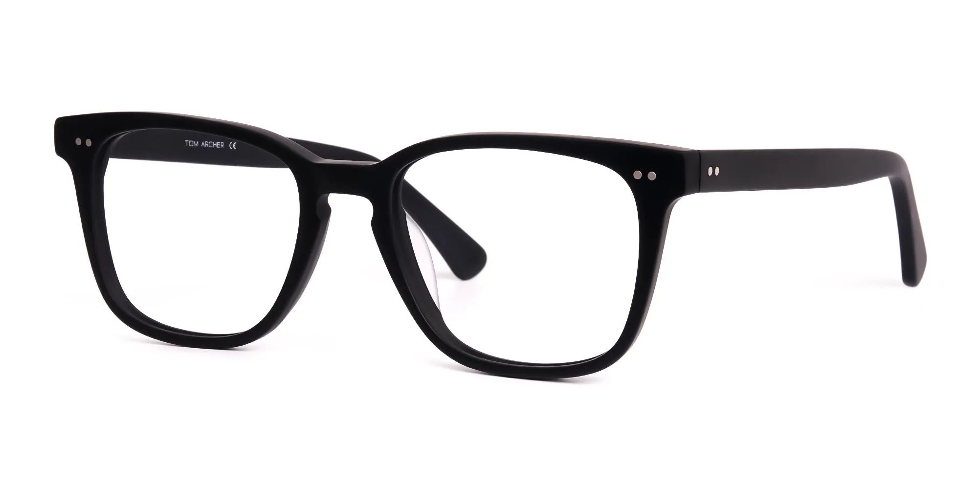 black full rim square full rim glasses frames-2