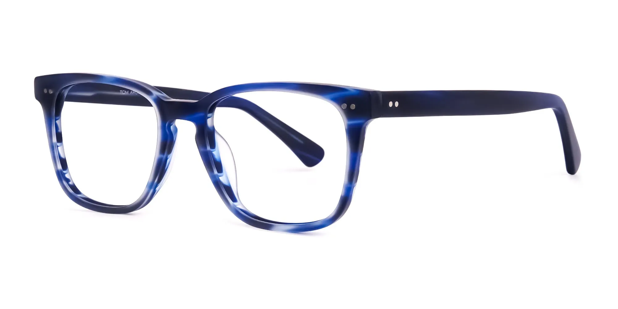 ocean blue square full rim glasses frames-2