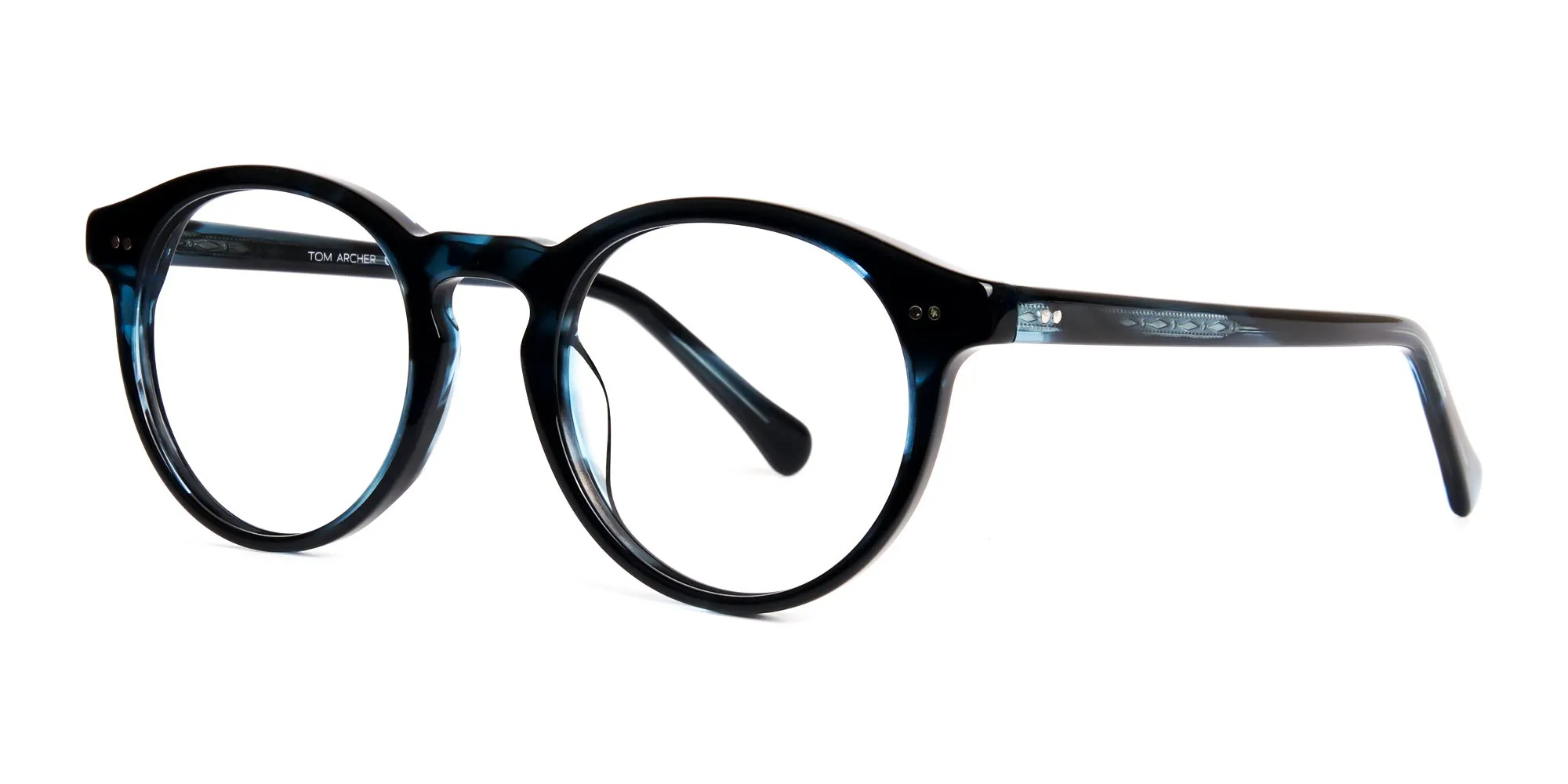 marble blue round fullrim glasses frames-2