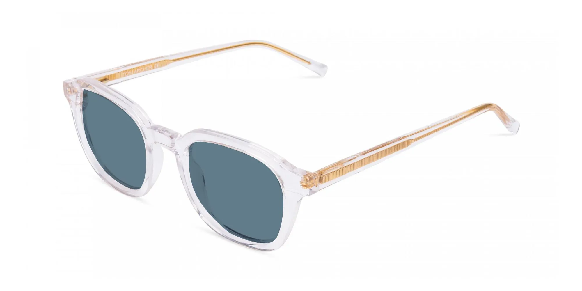 Crystal Clear Blue Tint Sunglasses-2