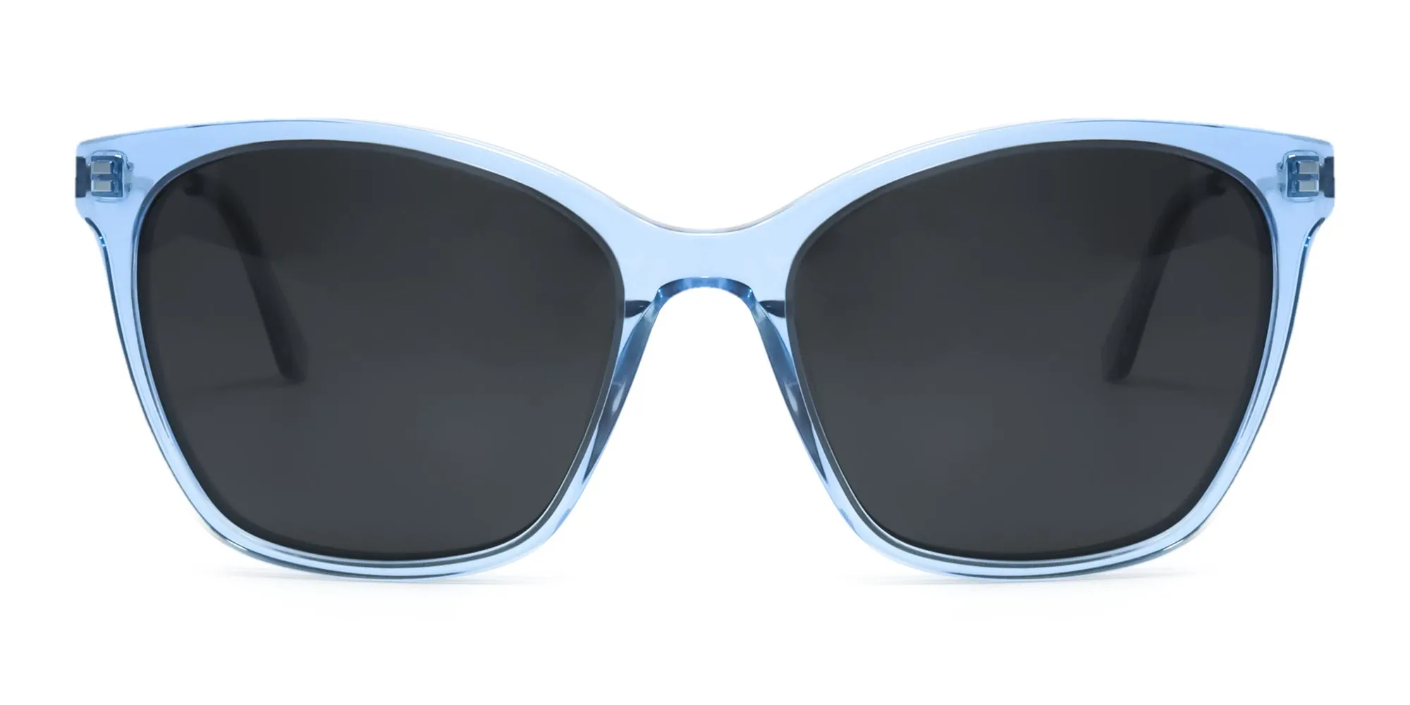 Light Blue Cat Eye Sunglasses-2