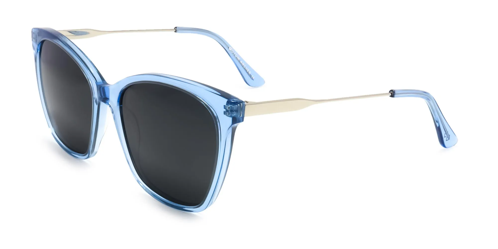Light Blue Cat Eye Sunglasses-2