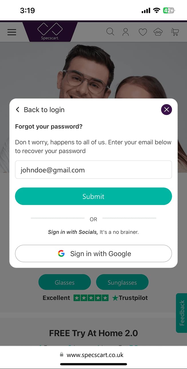 I forgot my password. How can I reset it?
