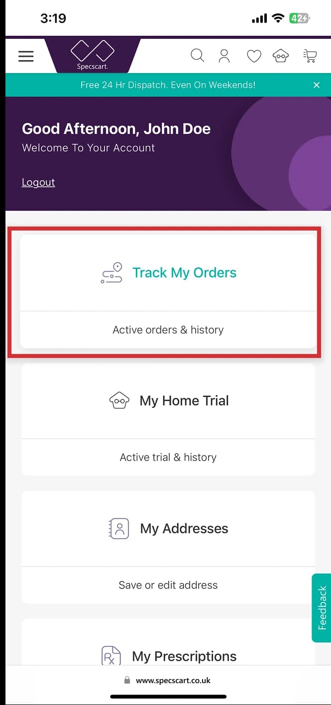 How do I view my order history?
