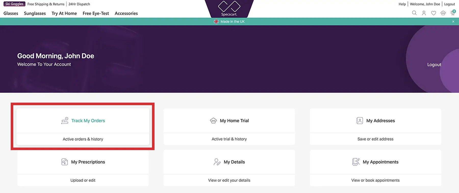 How do I view my order history?