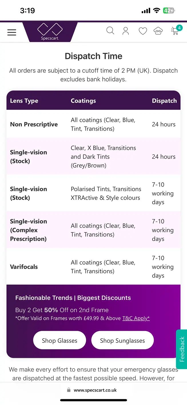 What is the estimated time for my order to be processed?