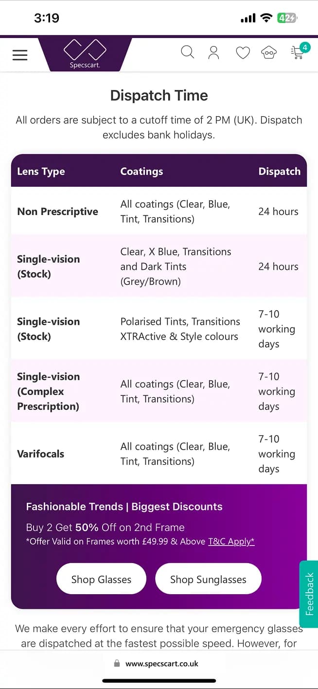 What is the estimated time for my order to be processed?