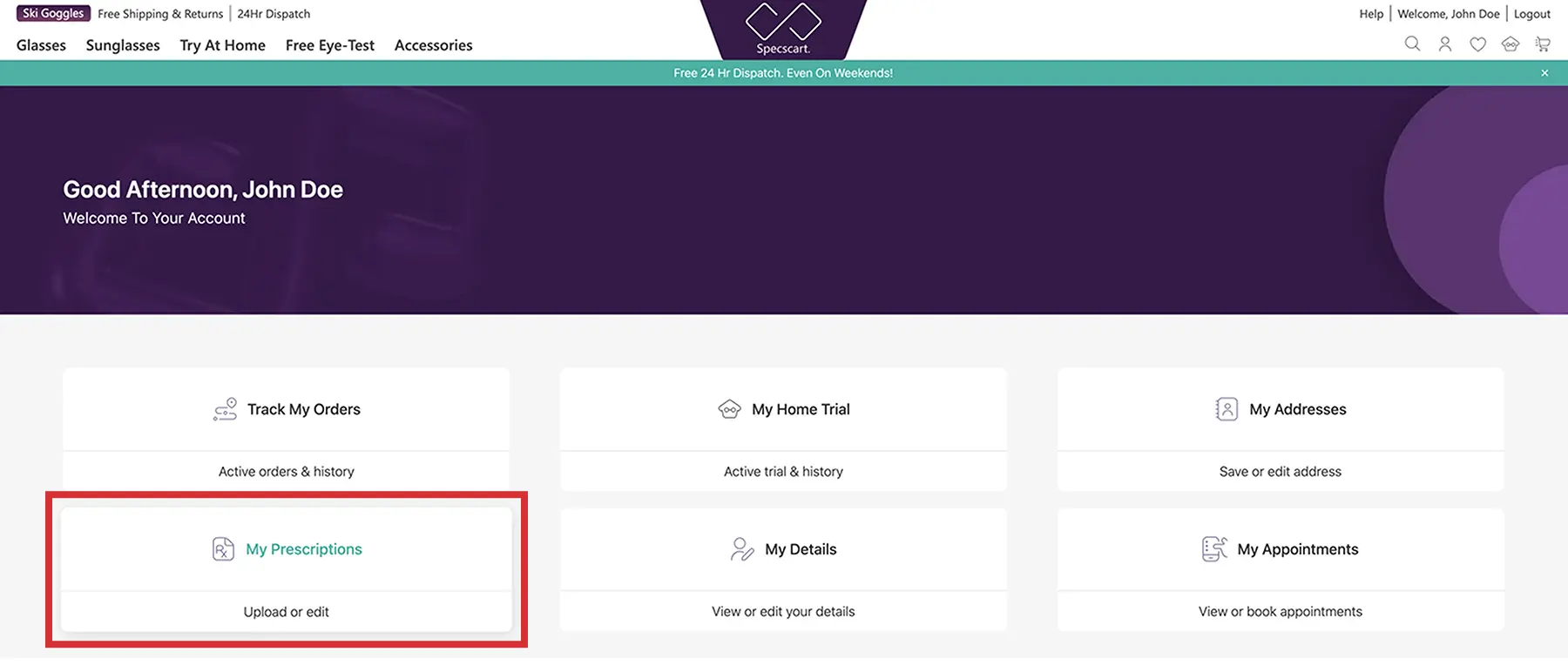 How do I save my prescription?