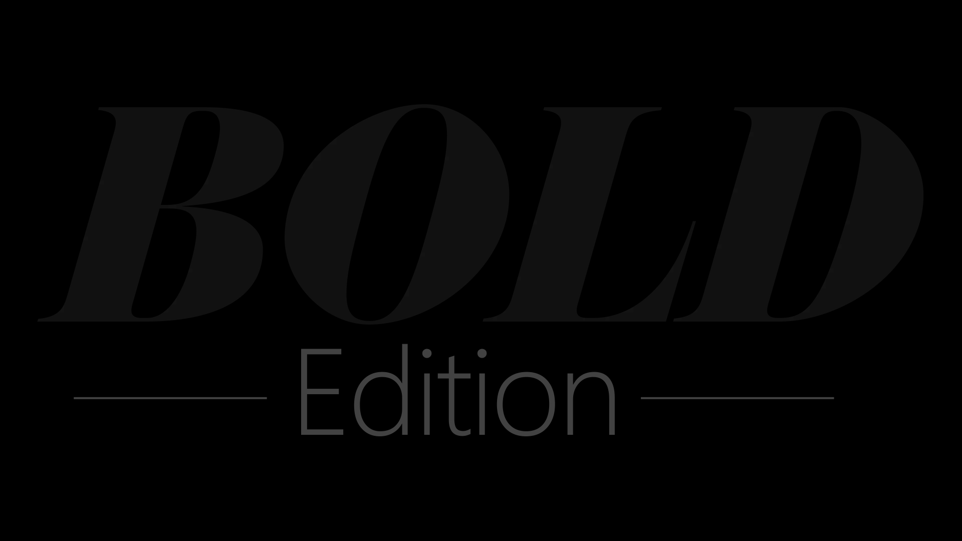 bold edition logo