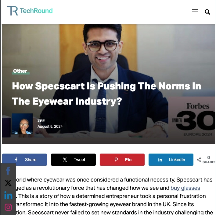 How Specscart Is Pushing The Norms In The Eyewear Industry?