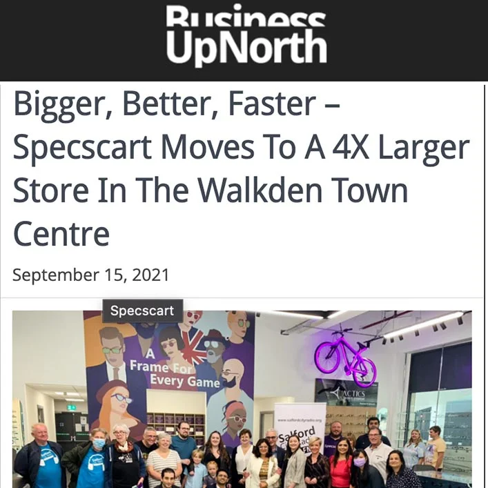 Bigger, Better, Faster – Specscart Moves To A 4X Larger Store In The Walkden Town Centre