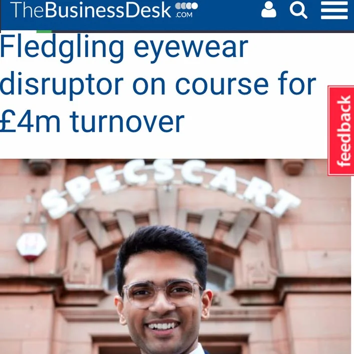 Fledgling eyewear disruptor on course for £4m turnover