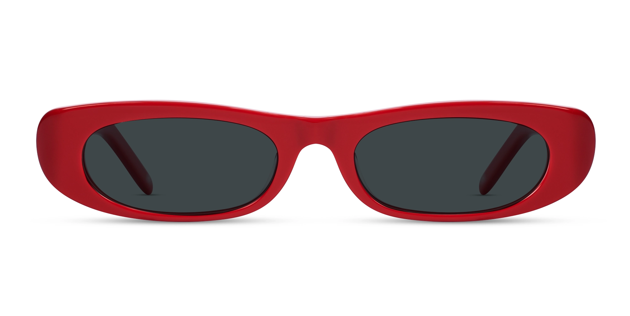 Maroon Red Rectangle Sunglasses 1