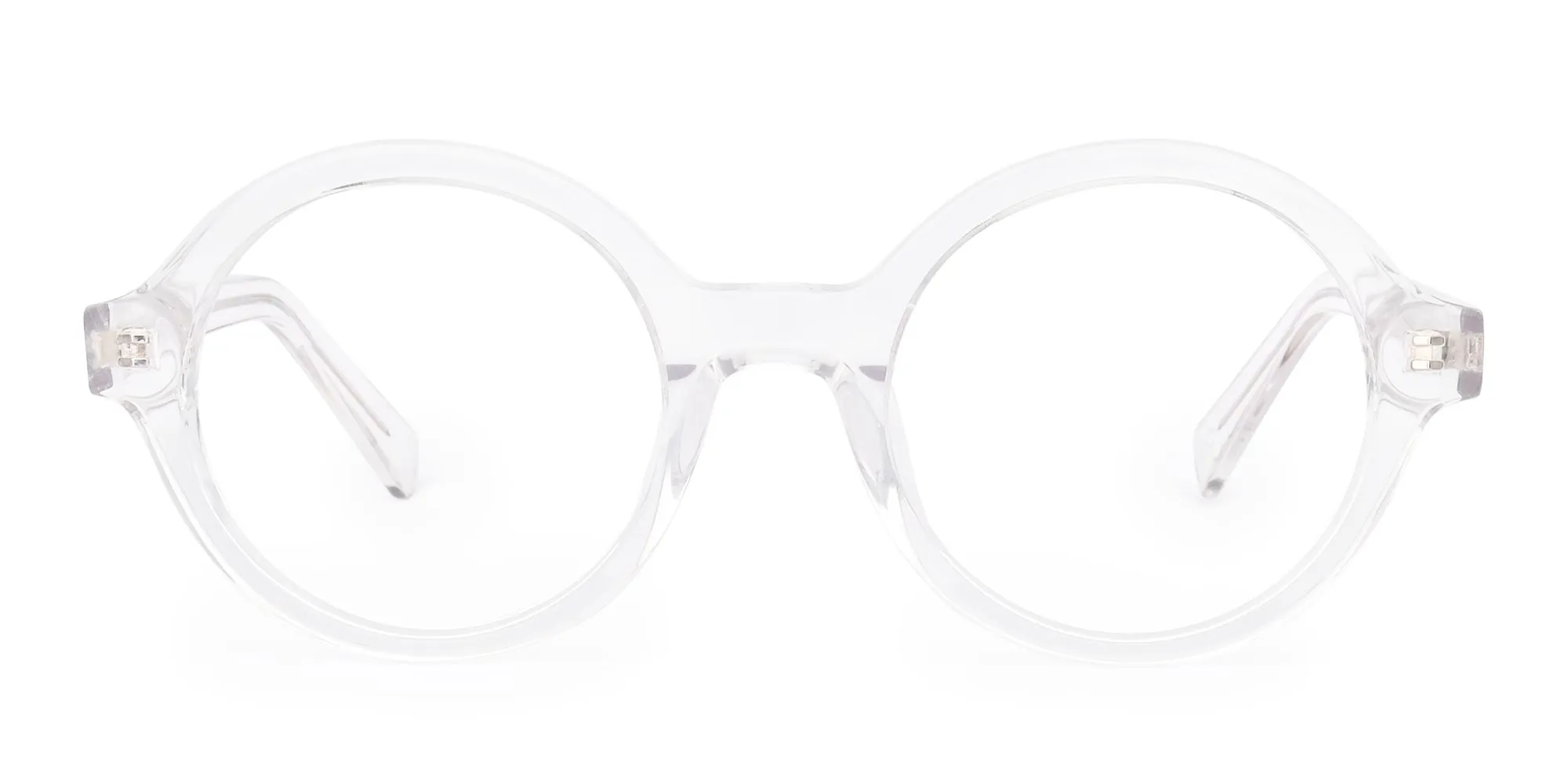 clear round blue light glasses-2