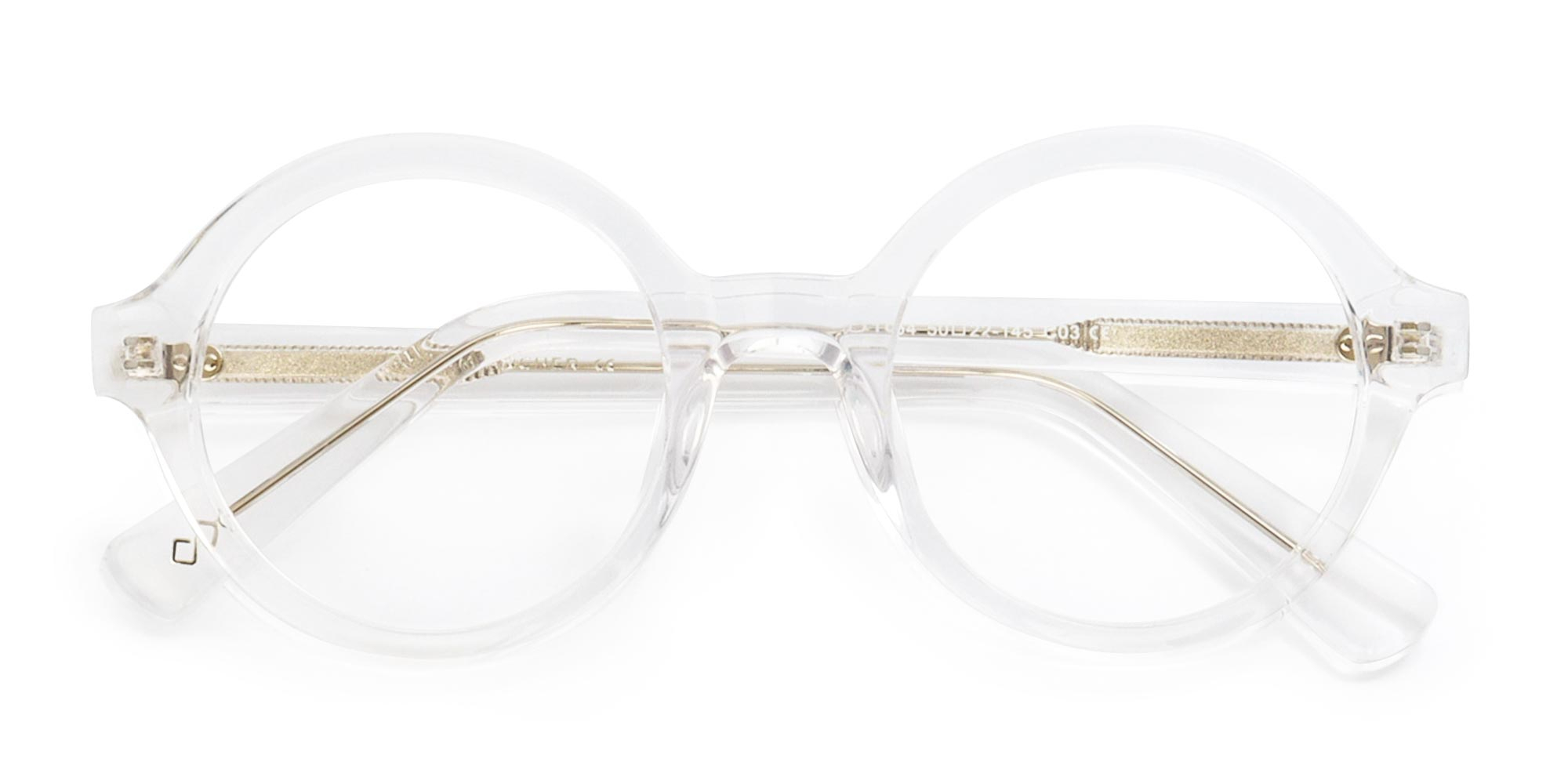 clear round blue light glasses-1