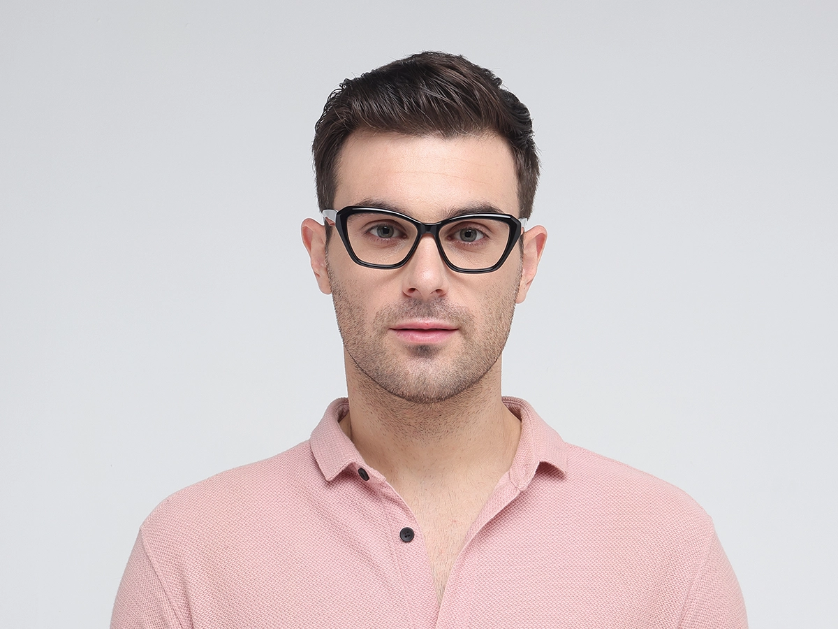 Square Frame Black Glasses-1