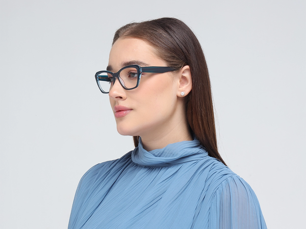 Square Blue Glasses-1