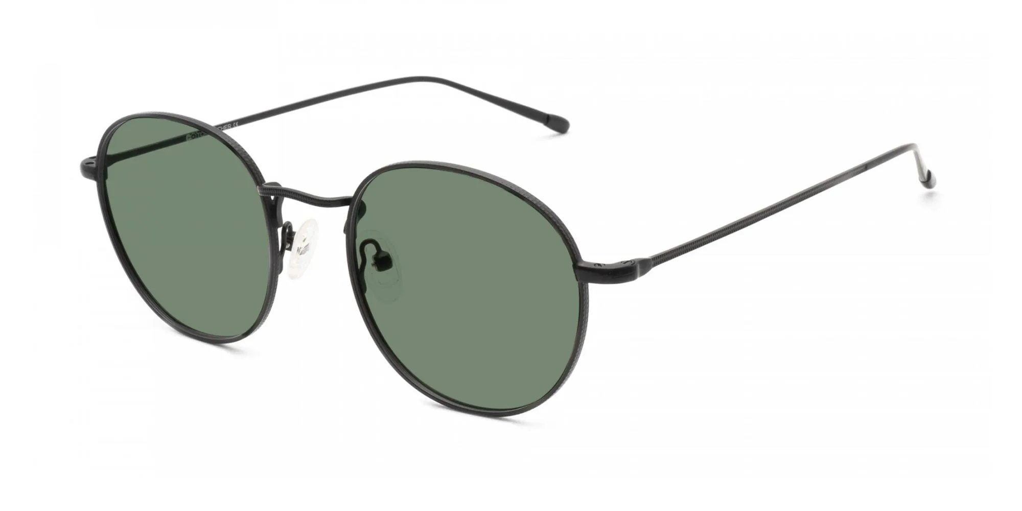 Round Metal Frame Sunglasses-1