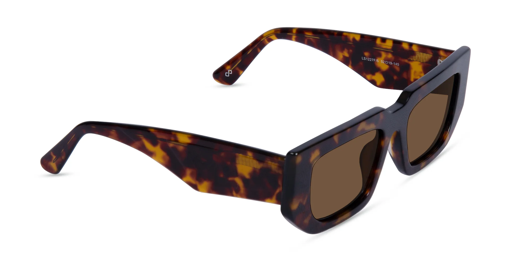 Tortoiseshell Rectangle Sunglasses-1