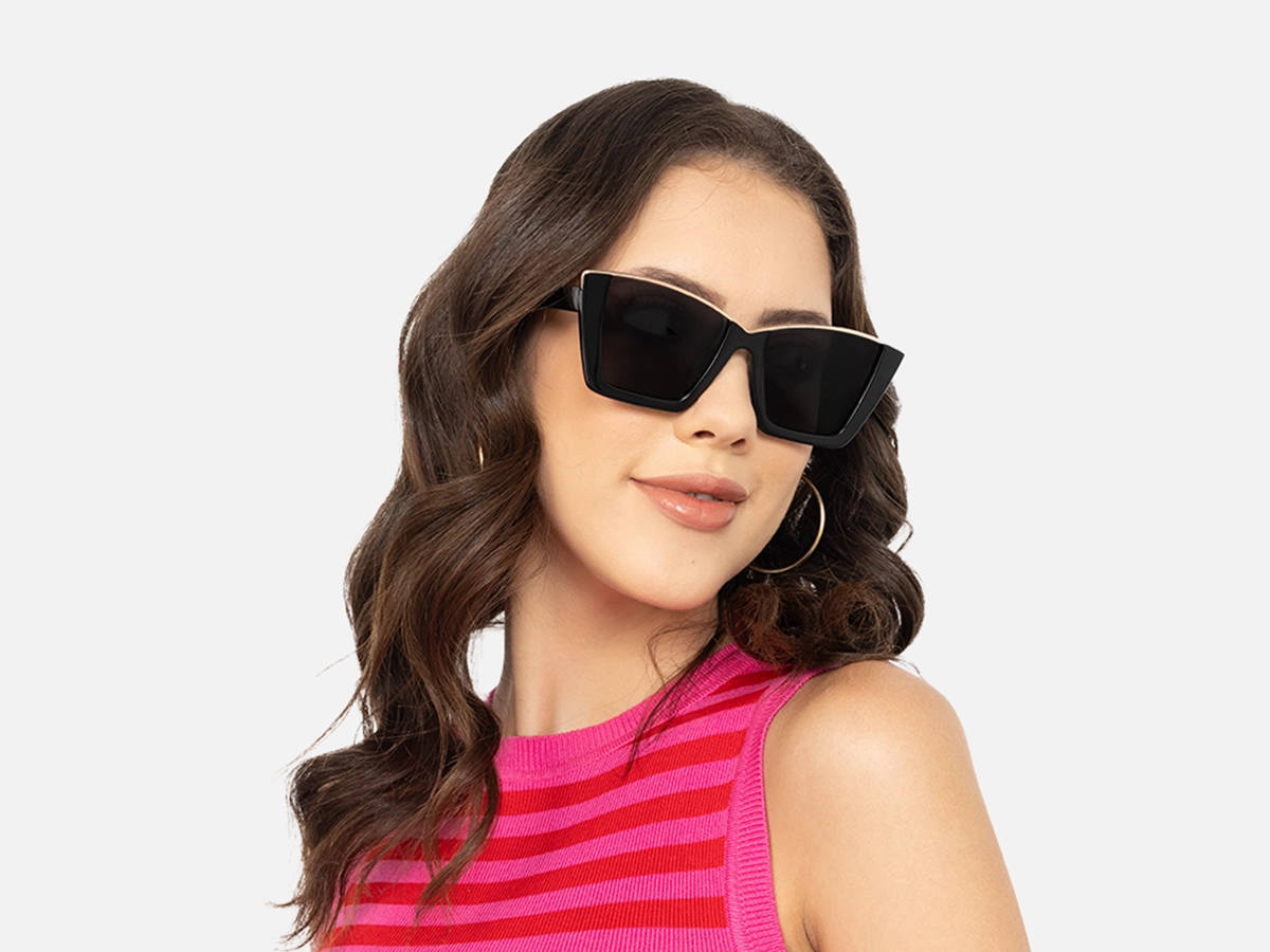 PLUMLEY 1 - Black Shades For Women | Specscart