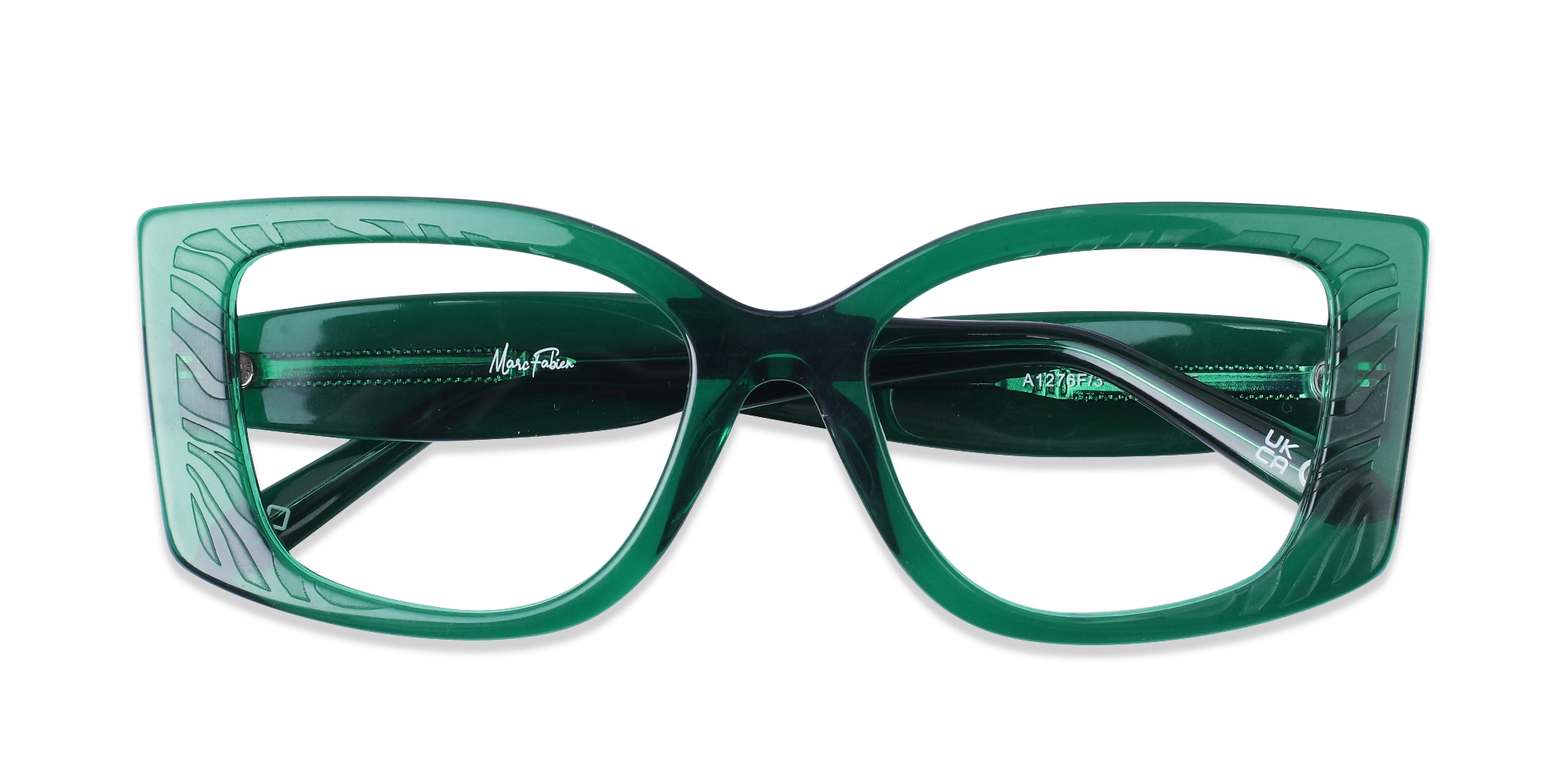 Emerald Green Oversized Eyeglasses-1