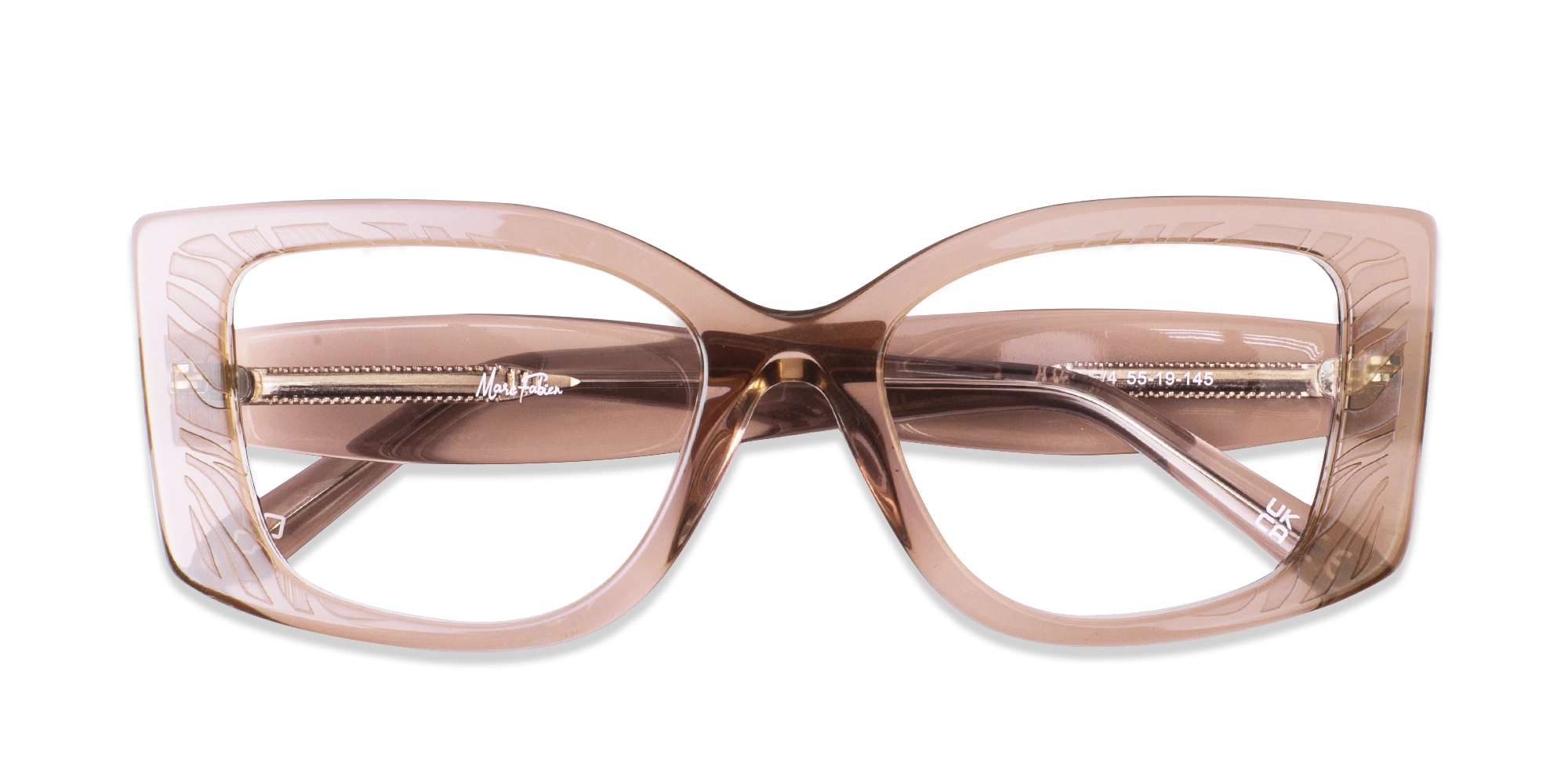 Cozy Peach Oversized Eyeglasses-1