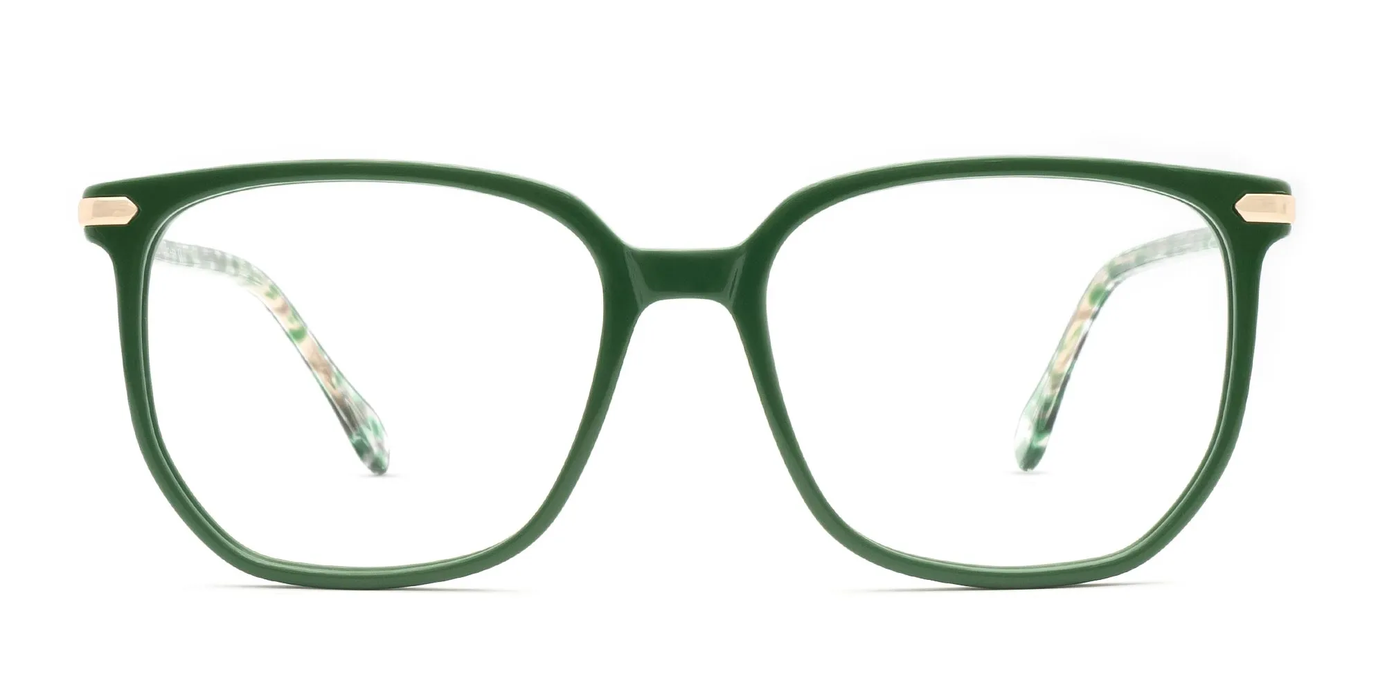 Green Frame Glasses-2