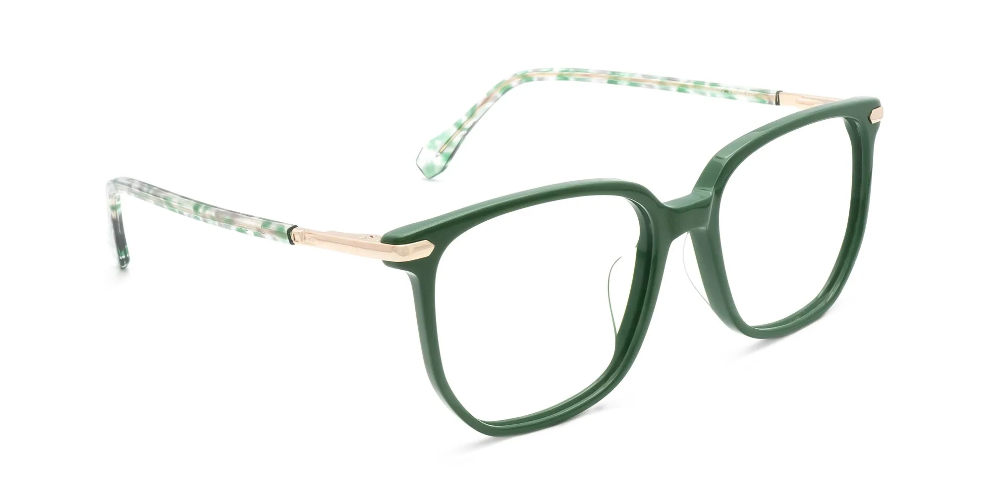Green Frame Glasses-2