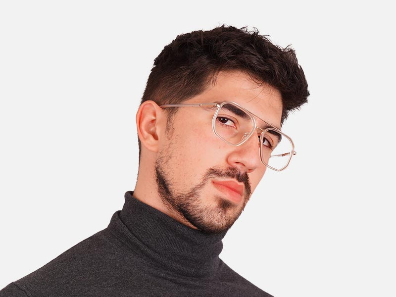 Double Bridge Glasses Frame-1