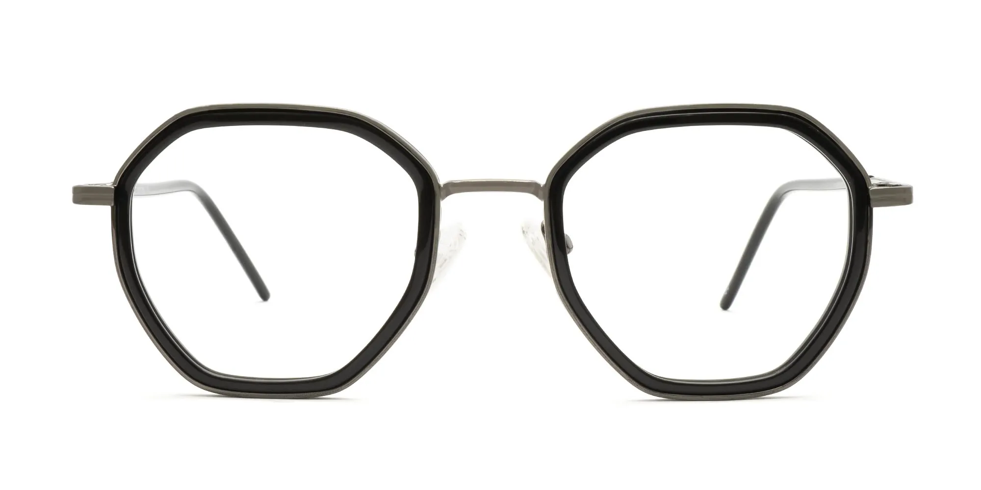 Black Hexagon Glasses-2