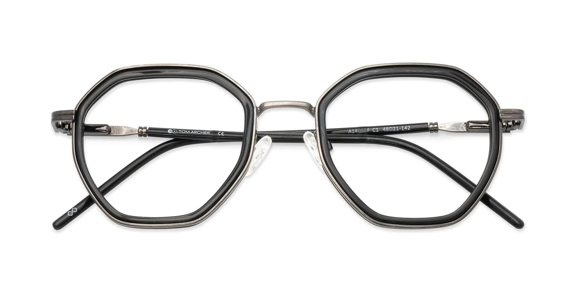 Black Hexagon Glasses-2
