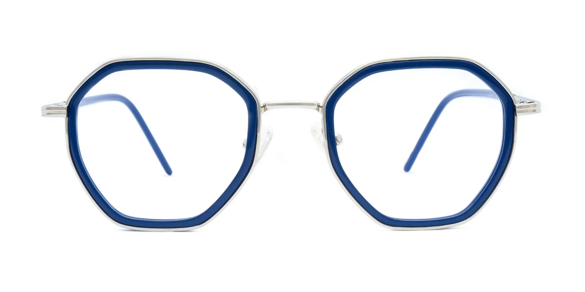 Blue Hexagon Glasses-2