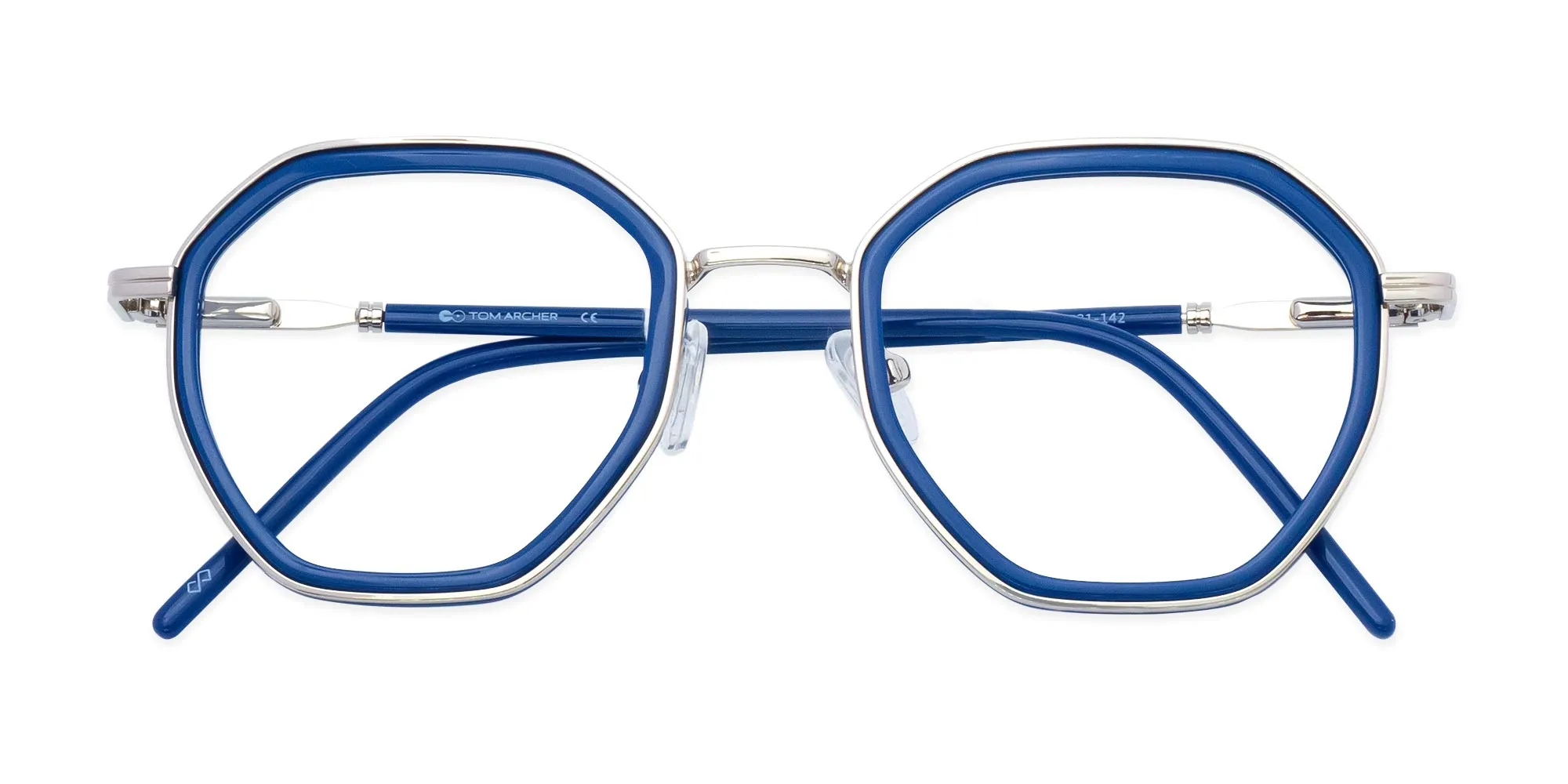 Blue Hexagon Glasses-2